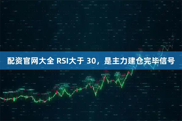 配资官网大全 RSI大于 30，是主力建仓完毕信号